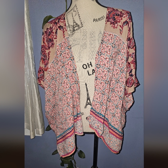 Angie floral kimono cardigan boho style - Picture 4 of 5